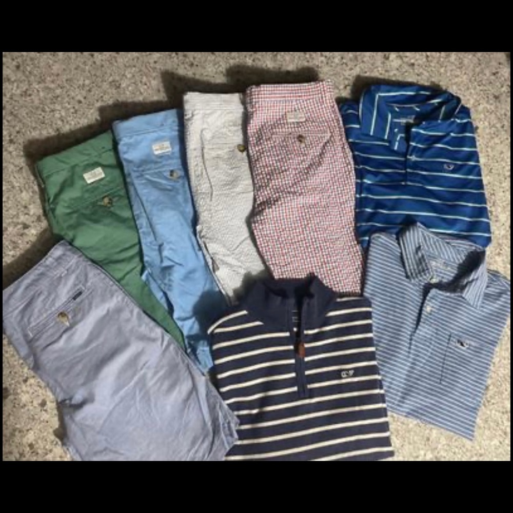 Vineyard vines size youth large (16) lot (one Ralph Lauren pair of shorts